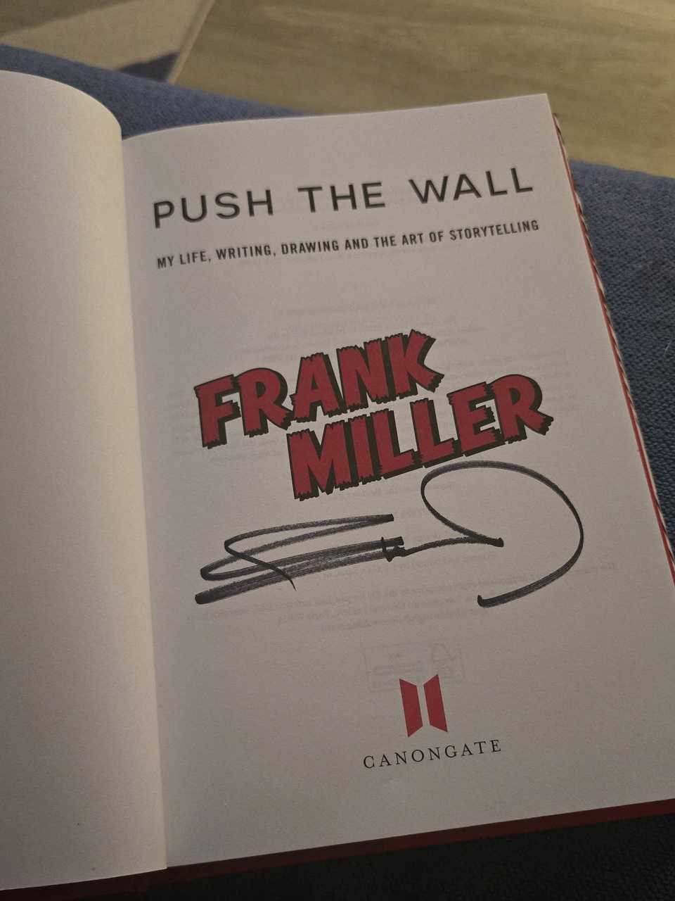 The signed book